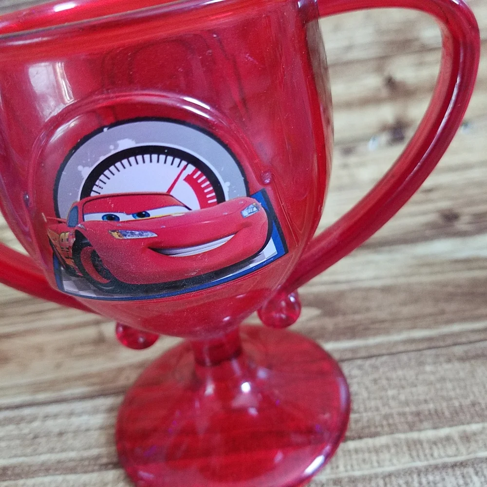 Disney Pixar Cars Plastic Drinkware Lot Piston Cup Trophy Tumblers 3pc Set